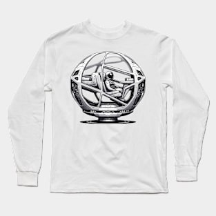 Interstellar Transit: Quantum Teleportation Pod Long Sleeve T-Shirt